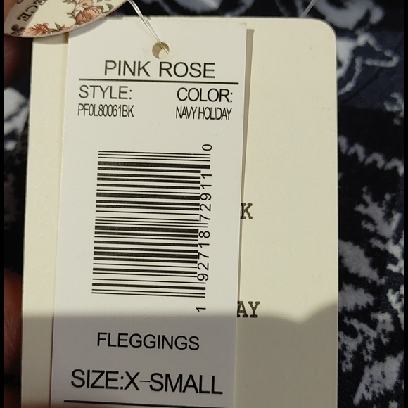 Pink Rose Penguin Fleece Leggings - Picture 10 of 10